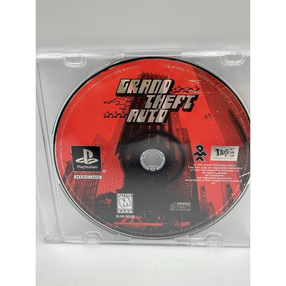Grand Theft Auto (Sony PlayStation 1, 1998) PS1 Disc Only Fast Free Shipping - Picture 2 of 4